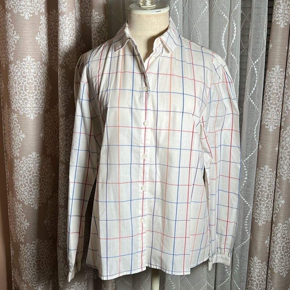 Vintage Andrew Harvey Long Sleeve Button Down Top – Size 12